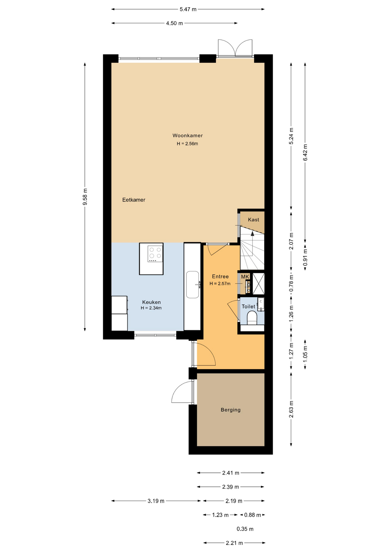 Schermer 38 - 8244 AN - lelystad-plattegrond-1